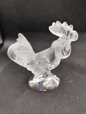 Coq en Cristal Daum Signé Abîmé 