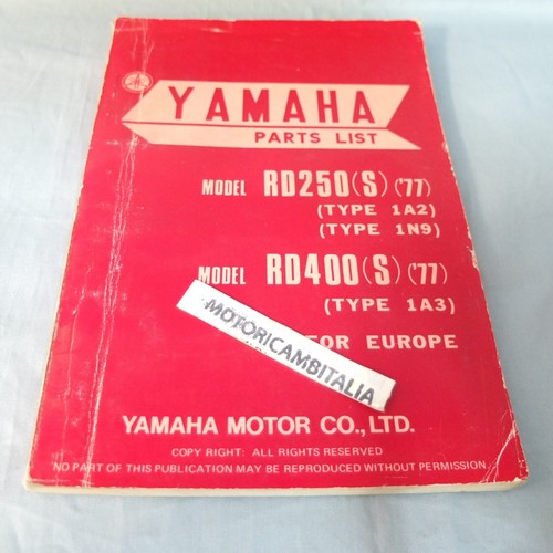 Pour yamaha 250 400 moto - rd,