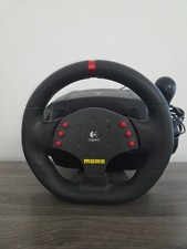 Logitech Momo Black Racing Steering Wheel Controller For Console & Games