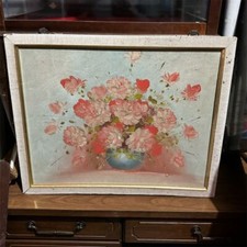 One of a Kind Robert Cox Floral Painting