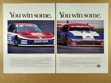 1992 Nissan 240SX & 300ZX Turbo IMSA Race Cars vintage print Ad