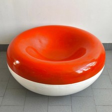 VINTAGE 1960 CHARLES ZUBLENA LES PLASTIQUES DE BURGOGNE 60S SWING ARMCHAIR