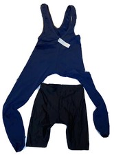 COLLANT CUISSARD  LONG HOMME  VELO ROUBAIX BLEU  TAILLE LARGE NEUF+COURT KDO