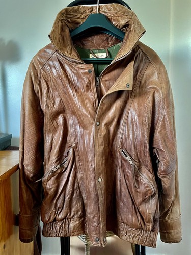 Blouson cuir homme vintage - blouson,
