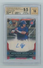 2015 Bowman Chrome Ian Happ Fantasy Impact Superfractor Auto 1/1 BGS 9.5 Gem