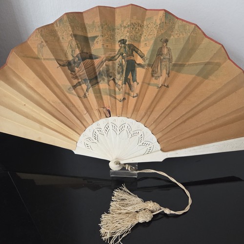 Eventail espagnol ancien 1900 - espagnol,
