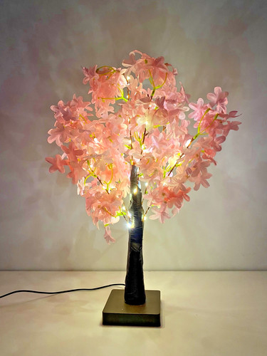 Lampe arbre japonnaise rose - arbre,