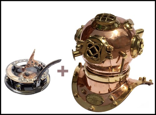 Casque plongée vintage - plongée,