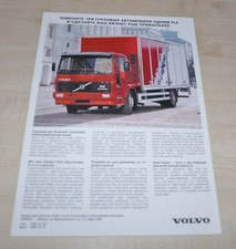 Volvo FL6 Truck Specification Brochure Prospekt RU