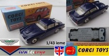 Aston martin DB4 restaurée code 3 bleu corgi toys 218 repro box 1/43