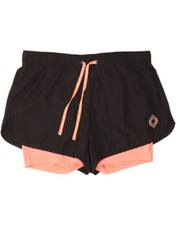 CRIVIT Womens Sport Shorts UK 16 Large  Black Polyester DD26