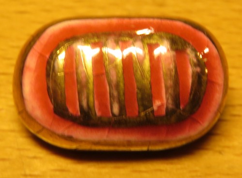 Bouton émaillé art déco - art,