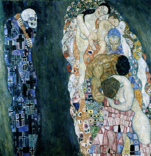 019 gustav klimt mort et - -,