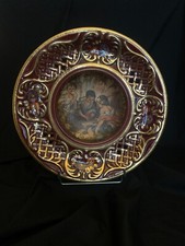 Porcelaine Bequet Quaregnon, grand plat décoratif, ajouré, Belgique