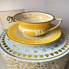 Wedgwood Harlequin Collection Yellow Ribbons Cup & Saucer In Box Queen of Hearts