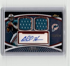 2010 Finest #FADR-CH Chad Henne Dual Jersey Autographs #/110