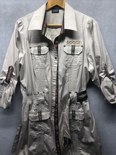 Coogi shirt dress - size, tan