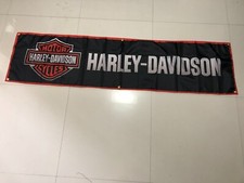 Harley-davidson motocy banner 2 x 8Ft flag Garage Wall Art Outdoor Workshop Deco