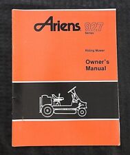 Original ARIENS 927 SERIES Equitation Tondeuse Opérateurs MANUEL 8hp 12hp 12.5