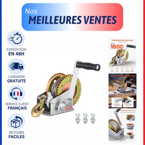 Vevor treuil manuel - vevor, câble