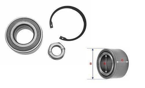 Kit roulement roue - , arriere
