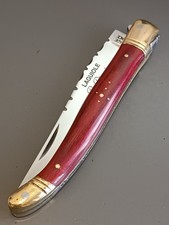 LAGUIOLE P.PIRONIN KNIFE, THIERS, WOOD handle, guilloche