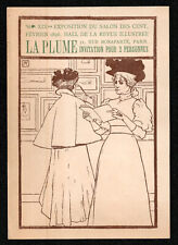 Armand breed foot. Salon des Cent Exhibition Invitation. 1896. Paris