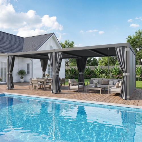 24x12 louvered pergola - ft,