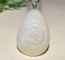 Certified 100% Natural Hetian jade Dragon ~ Pendants Necklaces 和田玉龙腾四海吊坠