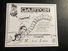 Certificat Pixi Gaston portant