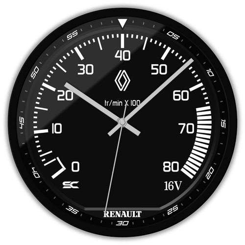 Horloge murale noire 30cm - murale,