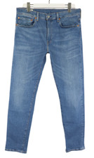 LEVI'S Premium Big E Lot 512 Jeans Homme W34/L32 Slim Fit Denim Bleu Foncé