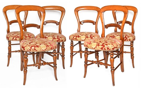 Suite chaises d - 6, d'époque