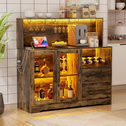 Wine bar cabinet with - wine,