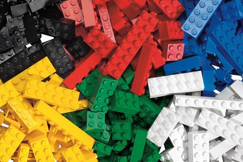 Lot brique 4x2 - lego, 3001