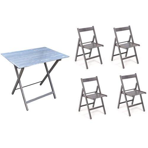 Table pliable 80x60 avec - table, 4
