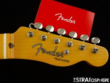 USA Fender Custom Shop 54 Telecaster NECK w/ TUNERS, Tele Guitar 1954 TCP Maple
