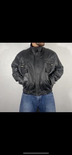 Veste cuir vintage - veste,