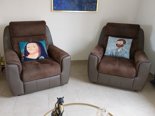 Fauteuils salon daim et - salon,