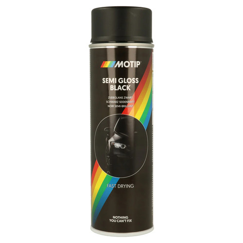 Peinture noire satine aerosol - noire,