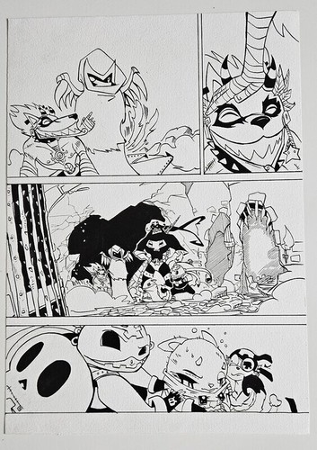 Planche encrée manga - manga, dofus