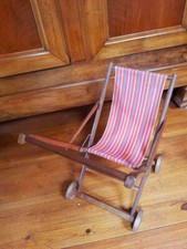 Poussette en bois, pliante