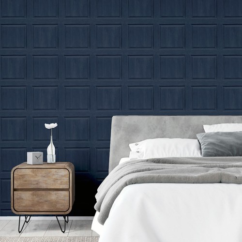 Papier peint bleu marine - papier,