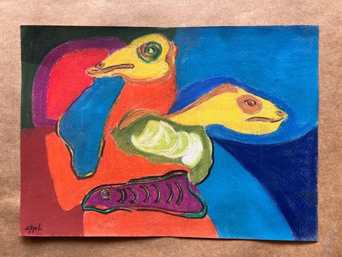 Dessin karel appel - sur, papier