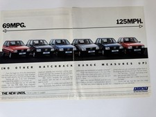 Original Vintage 1985 Mk1 Fiat Uno Turbo IE Red Magazine Advert Poster Retro