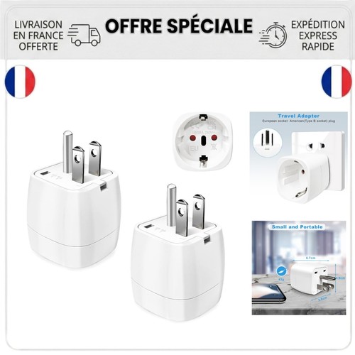 Adaptateur voyage usa - b, 2
