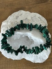 Bracelet en malachite naturelle - Bijou en pierre semi-précieuse