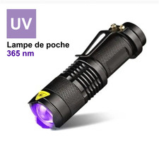 Lampe torche UV lumière noire