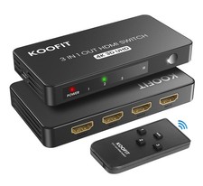 Multi HDMI Multiprise Splitter Commutateur HDMI 4K Switch 3 Entrées 1 Sortie ...