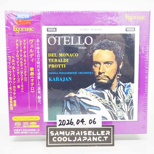Esoteric verdi otello - otello, karajan